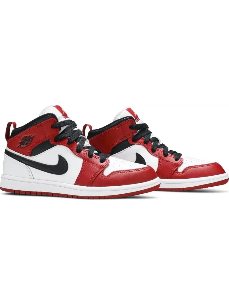 Кроссовки Air Jordan 1 Mid PS Chicago — изображение 8 из 8, черный красный