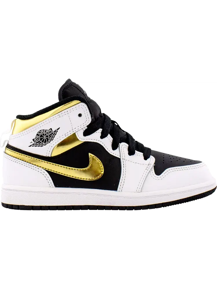 Кроссовки Air Jordan 1 Mid PS White Gold — изображение 1 из 1, белый