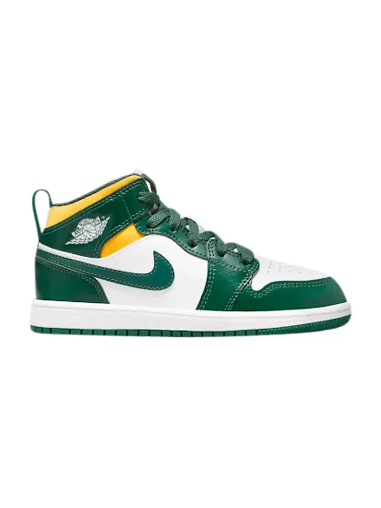 Кроссовки Air Jordan Air Jordan 1 Mid PS 'Sonics' — изображение 1 из 1, зеленый//белый