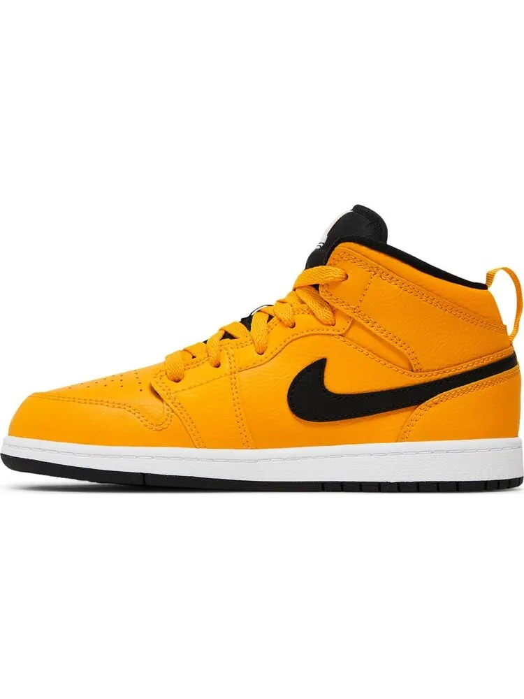 Кроссовки Air Jordan 1 Mid PS University — изображение 3 из 8, желтый
