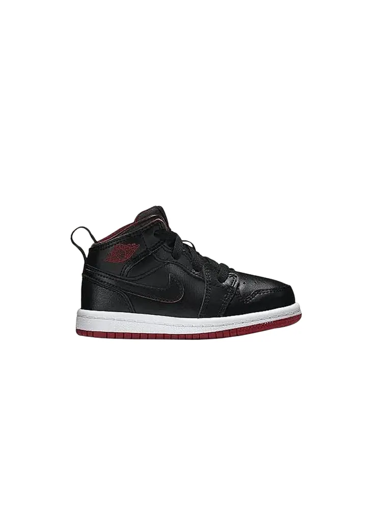 Кроссовки Air Jordan 1 Mid BT TD 'Bred' — изображение 1 из 1, черный