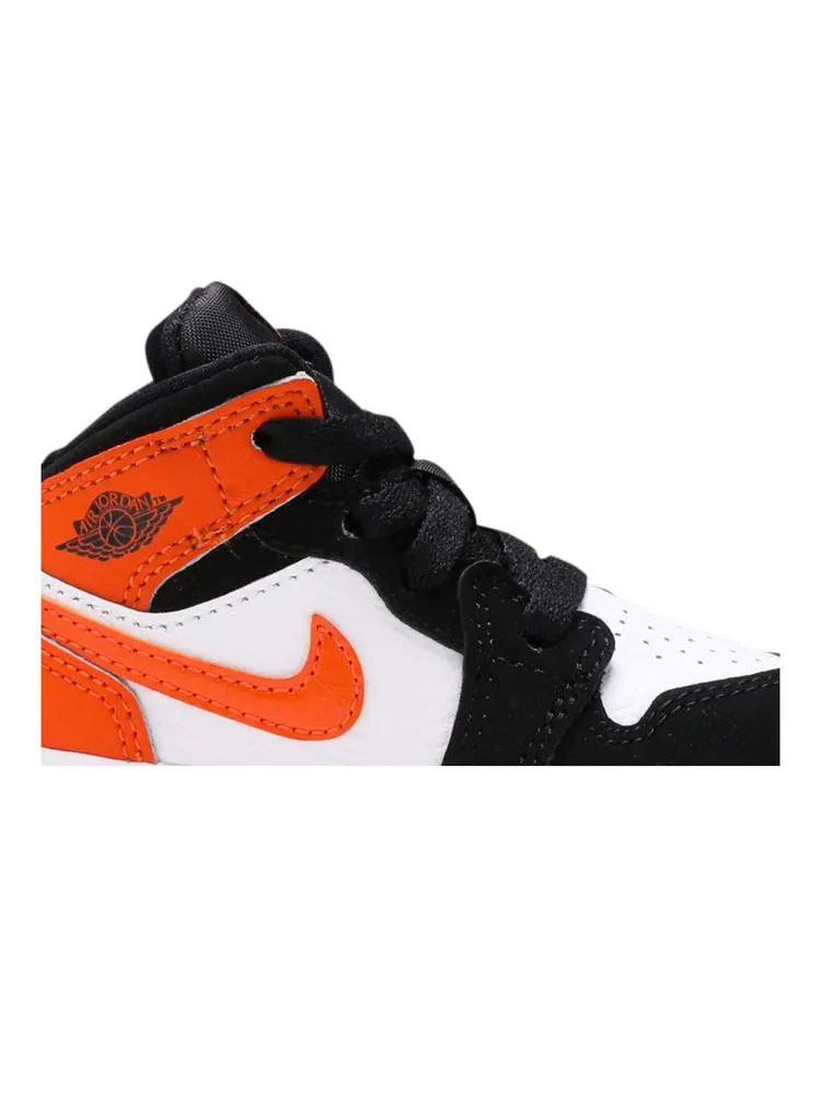 Кроссовки Air Jordan Jordan 1 Mid TD 'Shattered Backboard' — изображение 3 из 9, черный//белый