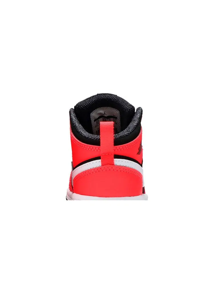Кроссовки Air Jordan Air Jordan 1 Mid TD 'Infrared 23' — изображение 6 из 7, черный//белый