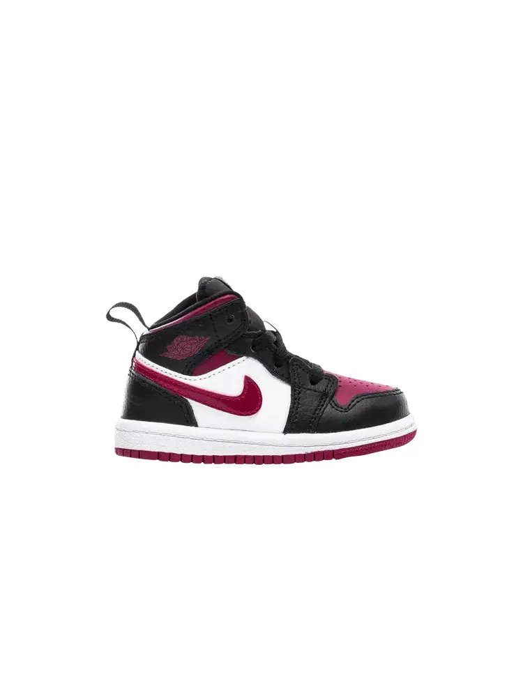 Кроссовки Air Jordan Jordan 1 Mid TD 'Bred Toe' — изображение 1 из 1, черный/красный/белый