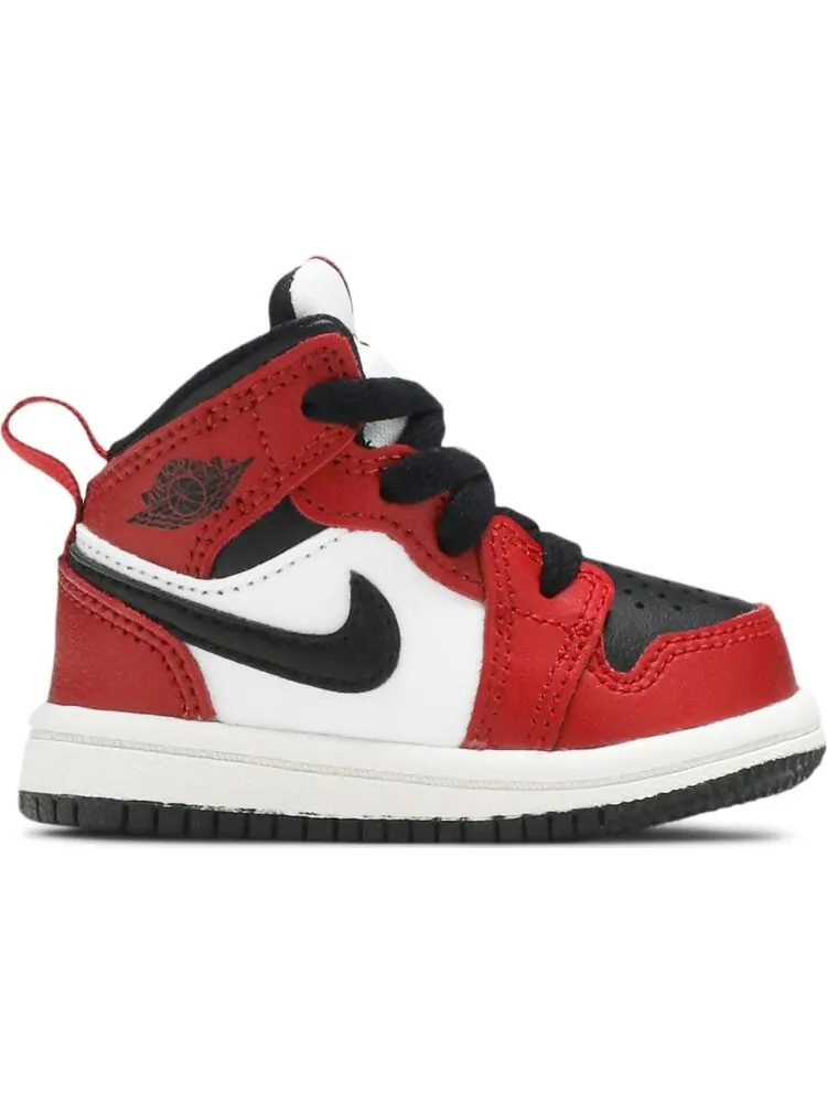 Кроссовки Jordan 1 Mid TD Chicago Black Toe — изображение 1 из 8, красный