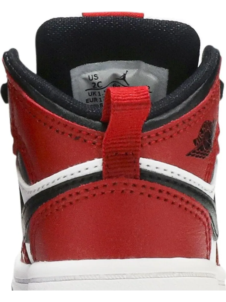 Кроссовки Jordan 1 Mid TD Chicago Black Toe — изображение 7 из 8, красный