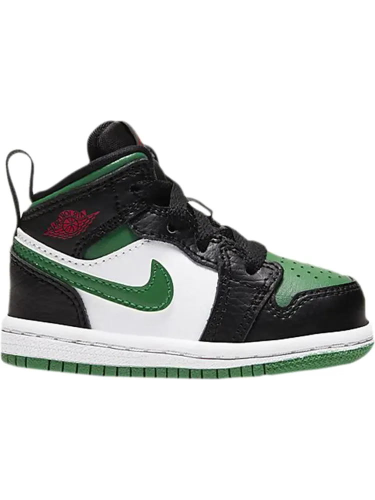 Кроссовки Air Jordan 1 Mid TD Black Pine Green — изображение 1 из 1, черный