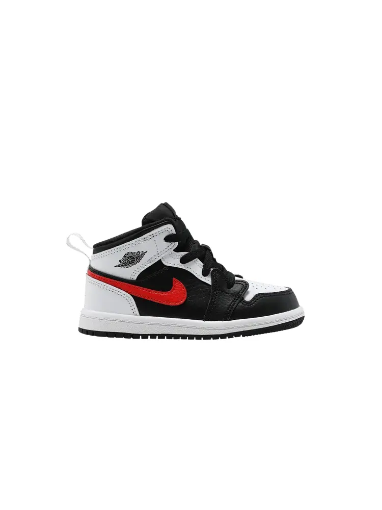 Кроссовки Air Jordan Air Jordan 1 Mid TD 'Chile Red' — изображение 1 из 6, черный/красный/белый