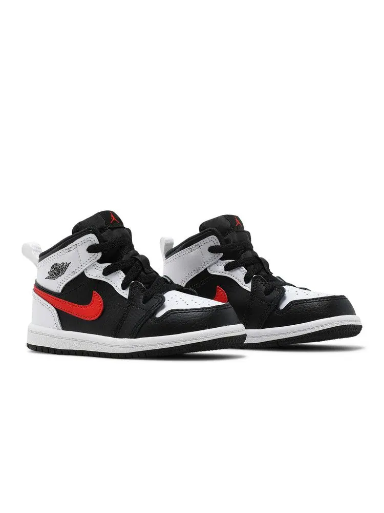 Кроссовки Air Jordan Air Jordan 1 Mid TD 'Chile Red' — изображение 6 из 6, черный/красный/белый