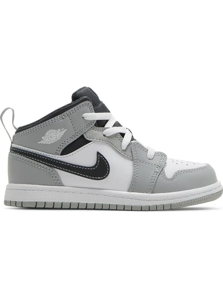Кроссовки Air Jordan 1 Mid TD Light Smoke Grey — изображение 1 из 8, серый