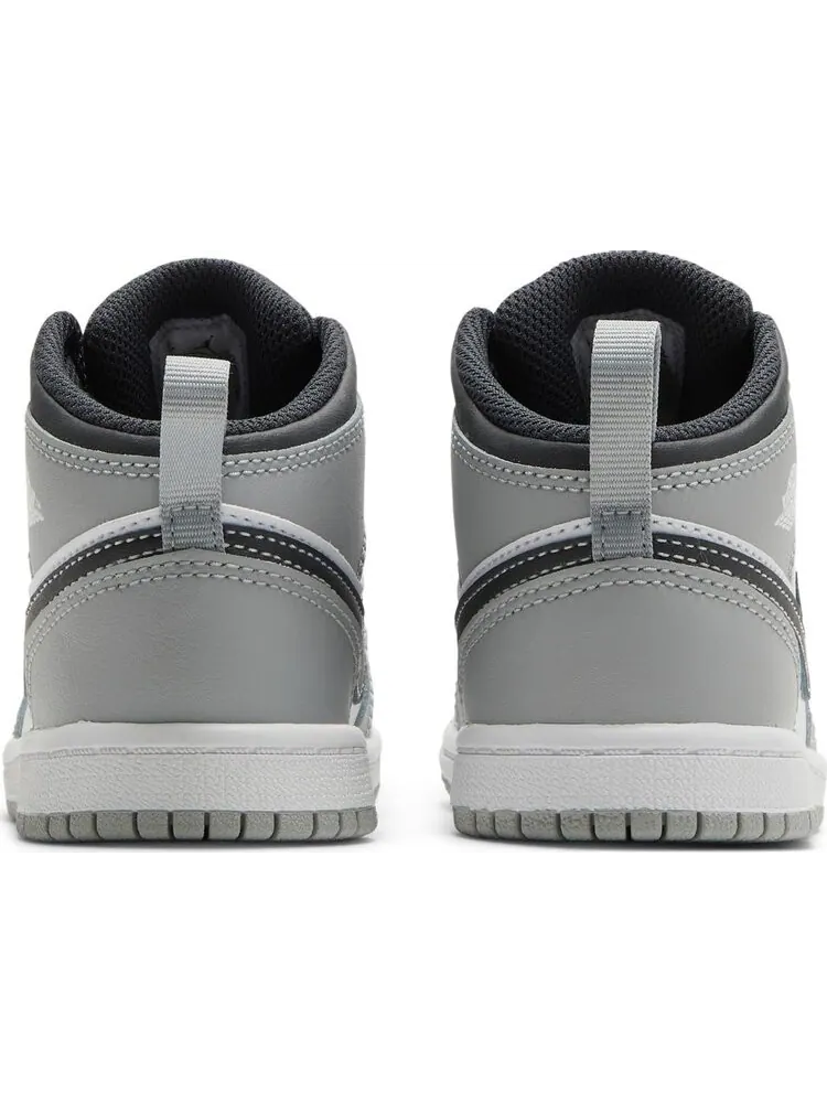 Кроссовки Air Jordan 1 Mid TD Light Smoke Grey — изображение 6 из 8, серый