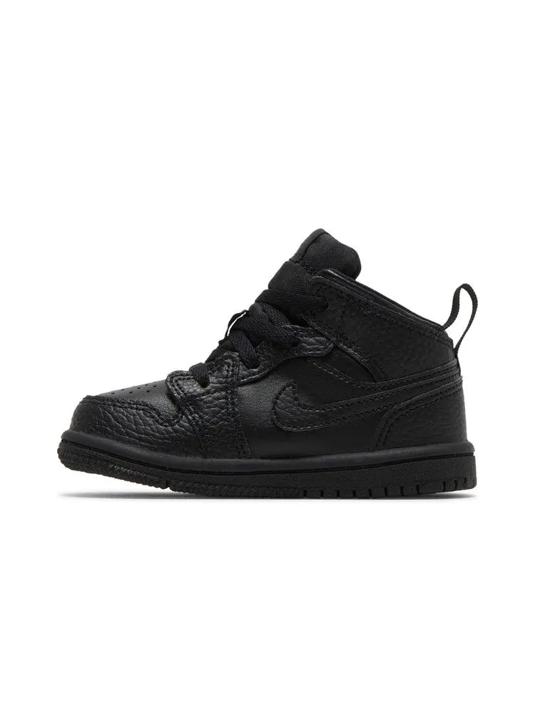 Кроссовки Air Jordan Air Jordan 1 Mid TD 'Triple Black' — изображение 4 из 9, черный/черный/черный