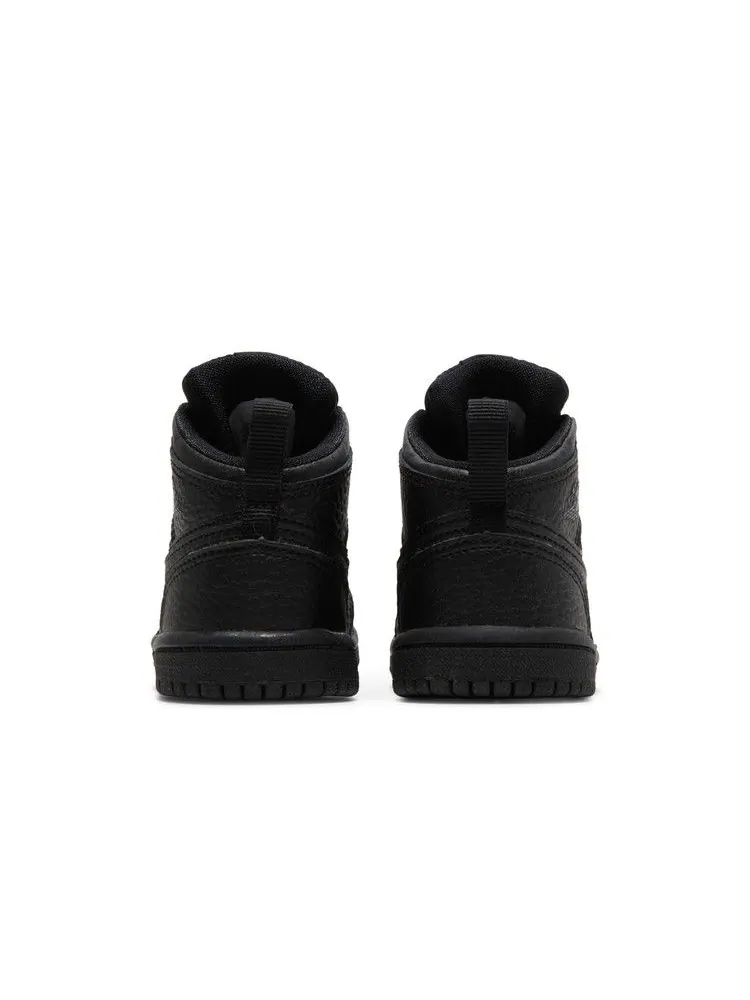 Кроссовки Air Jordan Air Jordan 1 Mid TD 'Triple Black' — изображение 7 из 9, черный/черный/черный