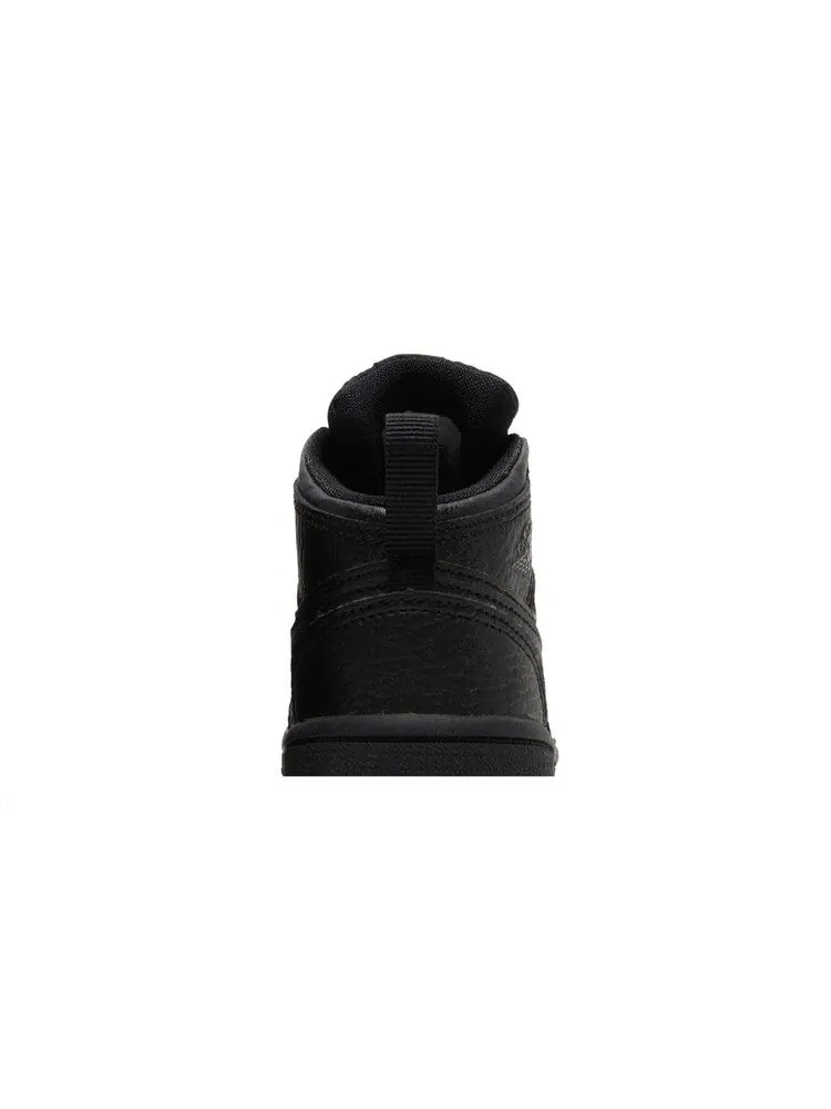 Кроссовки Air Jordan Air Jordan 1 Mid TD 'Triple Black' — изображение 8 из 9, черный/черный/черный