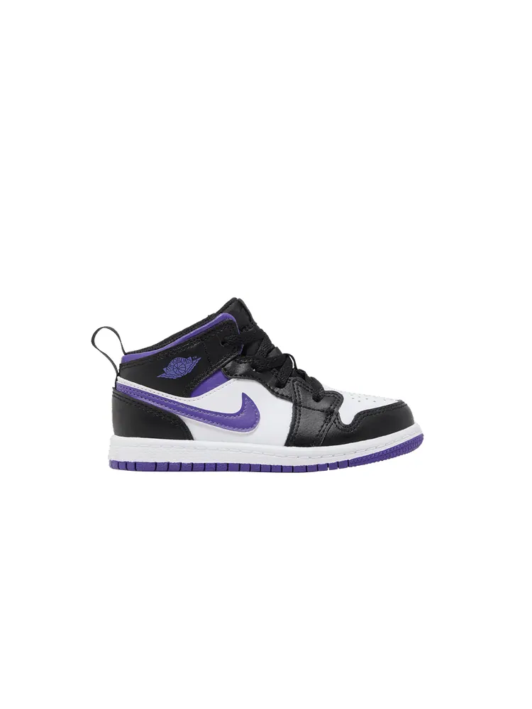 Кроссовки Air Jordan Air Jordan 1 Mid TD 'Dark Iris' — изображение 1 из 9, черный/темный/белый