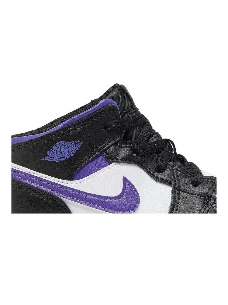 Кроссовки Air Jordan Air Jordan 1 Mid TD 'Dark Iris' — изображение 3 из 9, черный/темный/белый