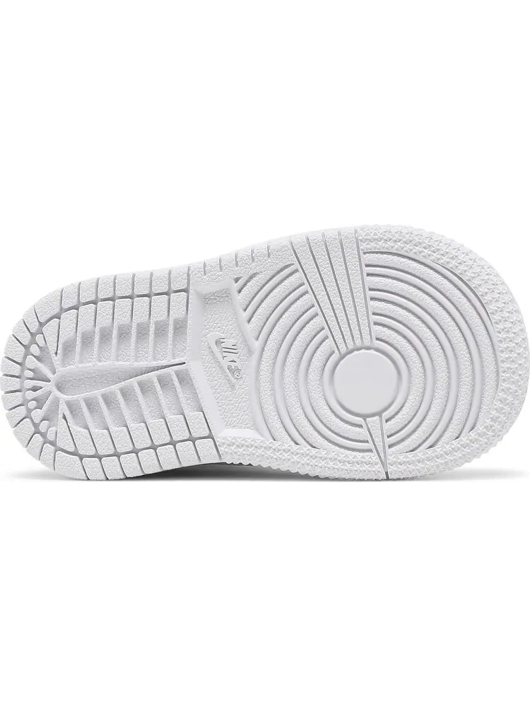 Кроссовки Air Jordan 1 Mid TD Triple White — изображение 4 из 8, белый