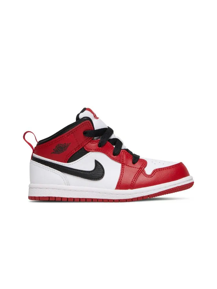 Кроссовки Air Jordan Air Jordan 1 Mid TD 'Chicago' — изображение 2 из 9, белый/красный/черный