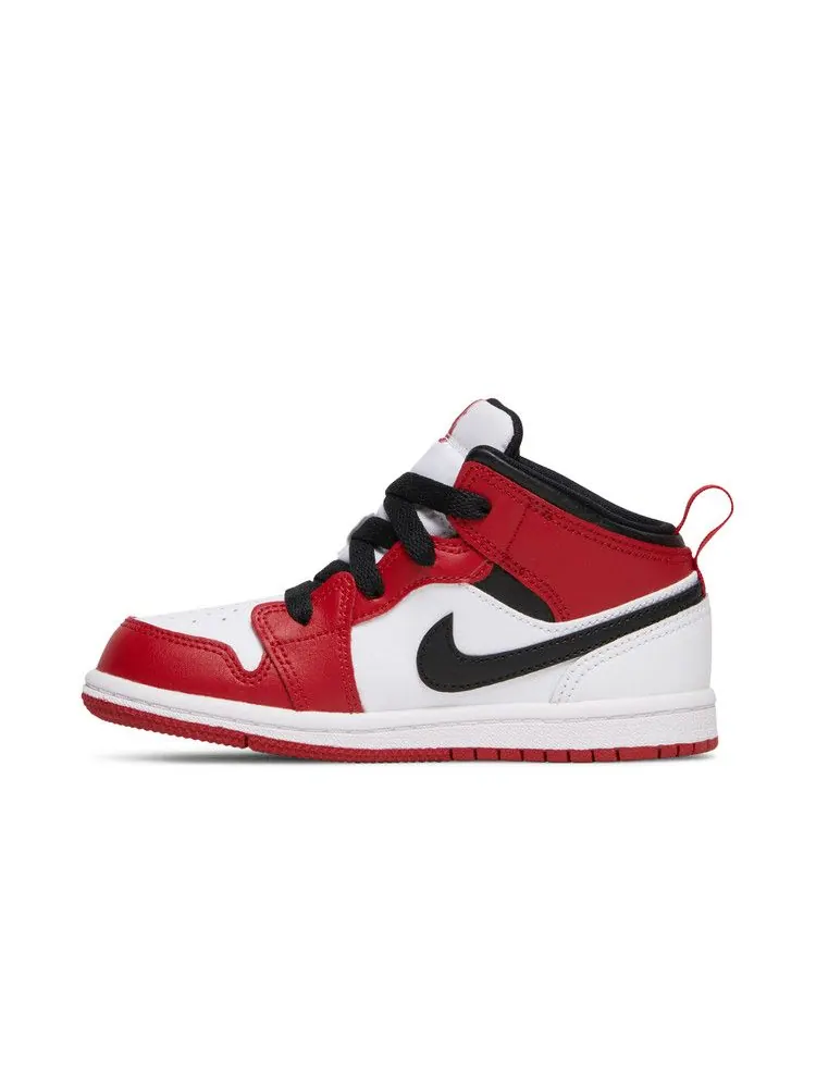 Кроссовки Air Jordan Air Jordan 1 Mid TD 'Chicago' — изображение 4 из 9, белый/красный/черный
