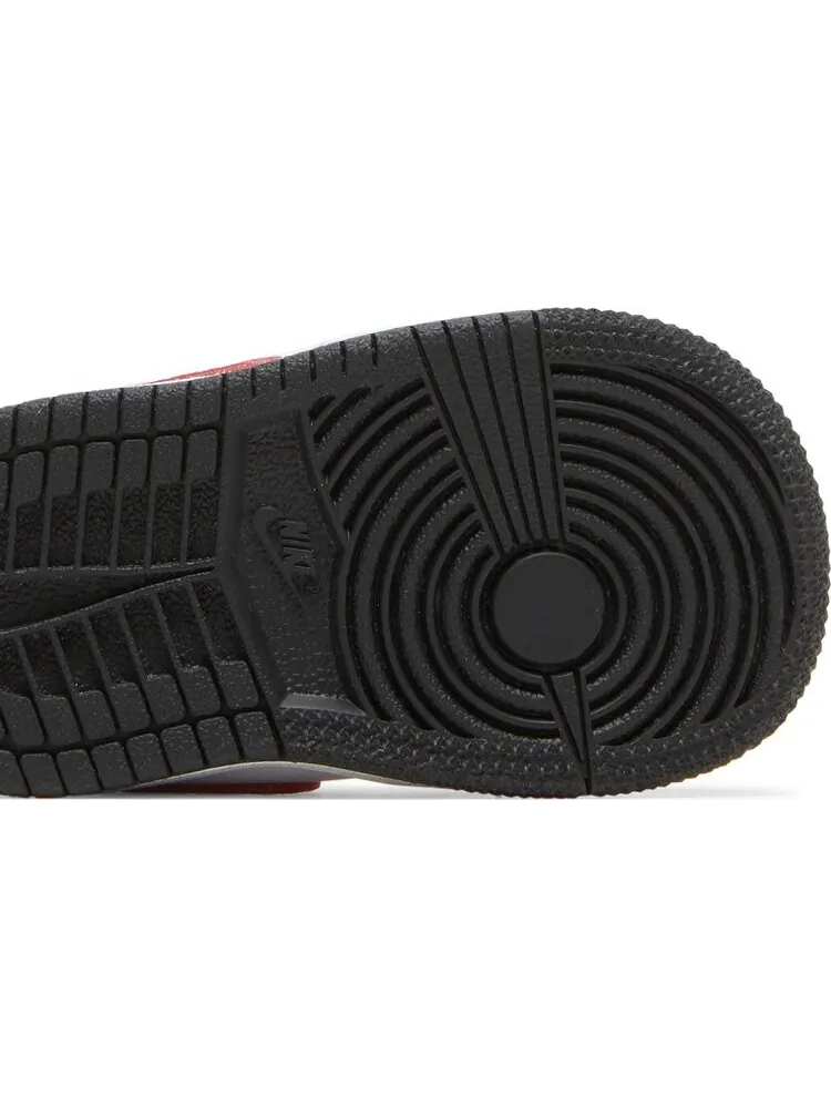 Кроссовки Air Jordan 1 Mid TD Light Curry Cardinal Red — изображение 5 из 8, коричневый