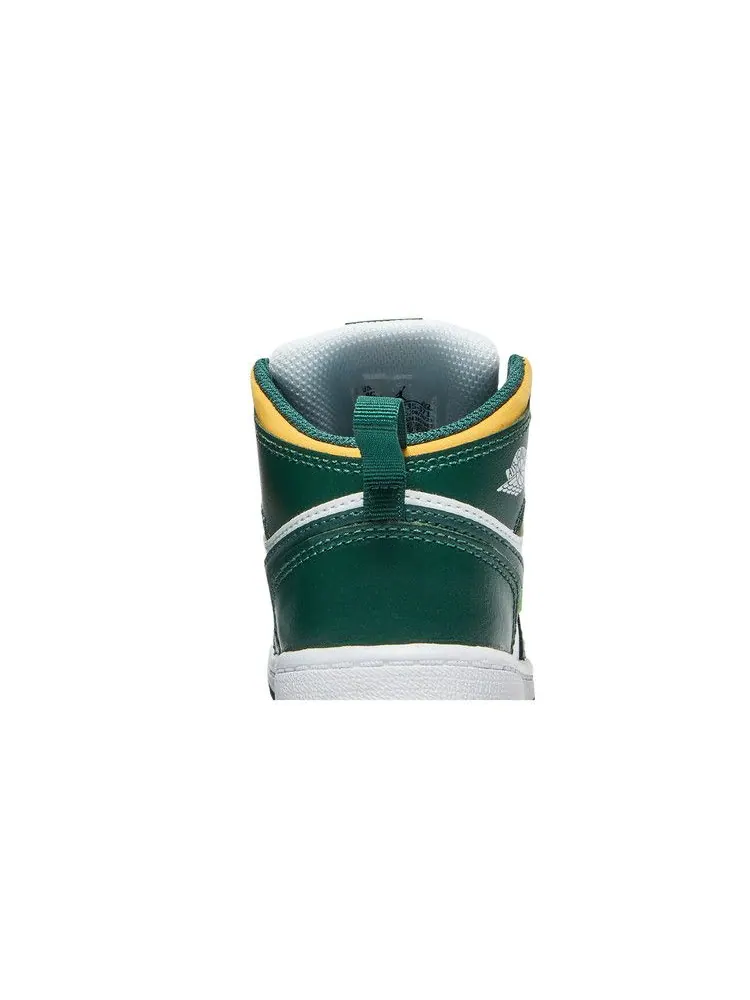 Кроссовки Air Jordan Air Jordan 1 Mid TD 'Sonics' — изображение 8 из 9, зеленый//белый