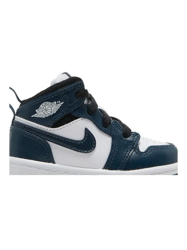Кроссовки Air Jordan Air Jordan 1 Mid TD 'Armory Navy' — изображение 3 из 9, темно-синий/черный/белый