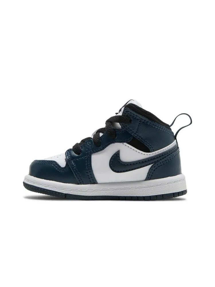 Кроссовки Air Jordan Air Jordan 1 Mid TD 'Armory Navy' — изображение 4 из 9, темно-синий/черный/белый
