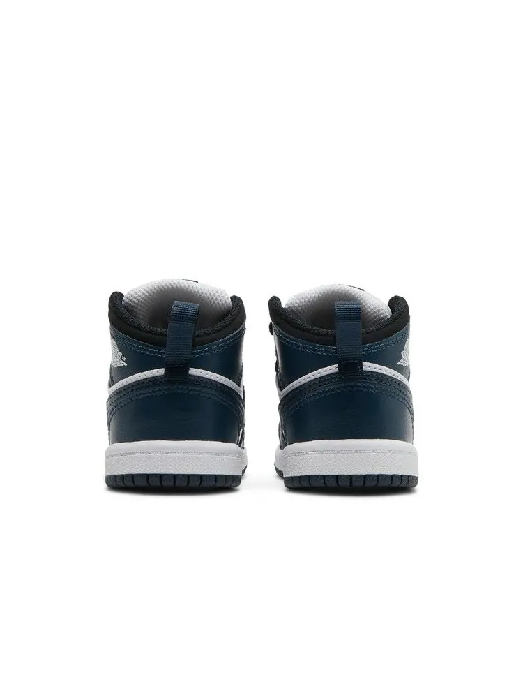 Кроссовки Air Jordan Air Jordan 1 Mid TD 'Armory Navy' — изображение 7 из 9, темно-синий/черный/белый