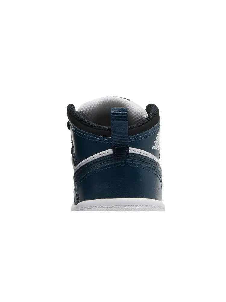 Кроссовки Air Jordan Air Jordan 1 Mid TD 'Armory Navy' — изображение 8 из 9, темно-синий/черный/белый