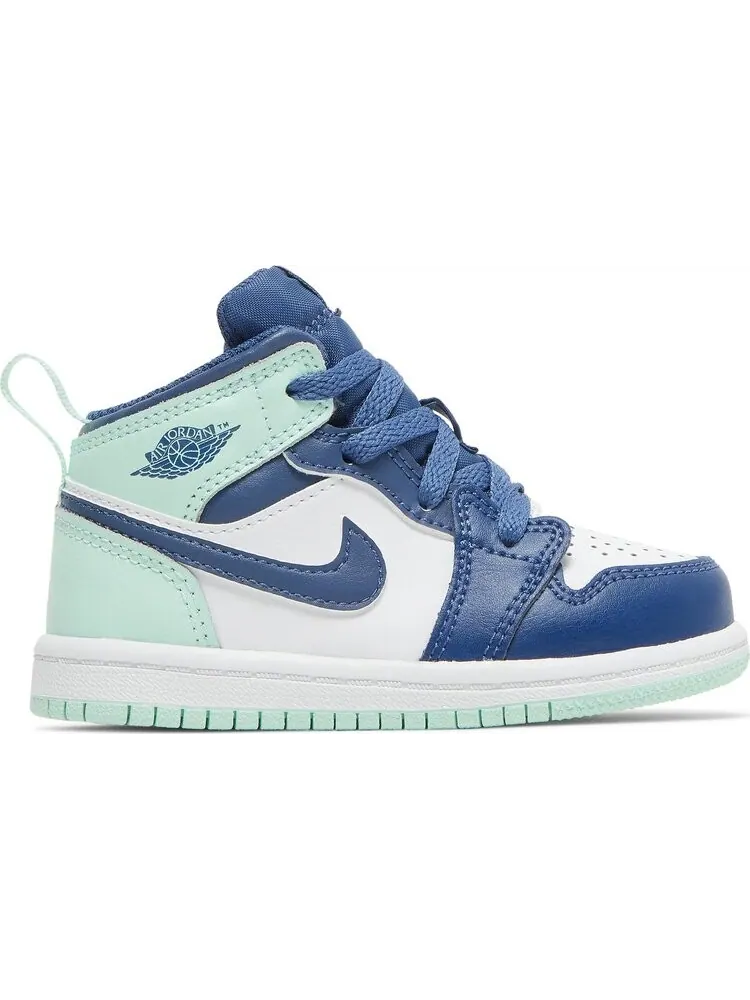 Кроссовки Air Jordan 1 Mid TD Blue Mint — изображение 1 из 8, синий