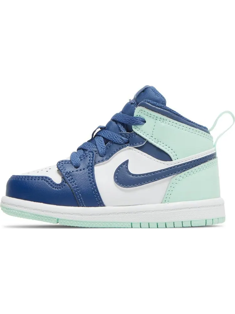 Кроссовки Air Jordan 1 Mid TD Blue Mint — изображение 3 из 8, синий