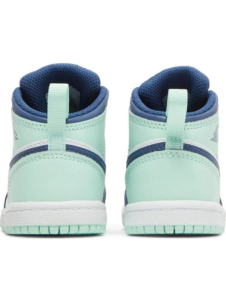 Кроссовки Air Jordan 1 Mid TD Blue Mint — изображение 6 из 8, синий