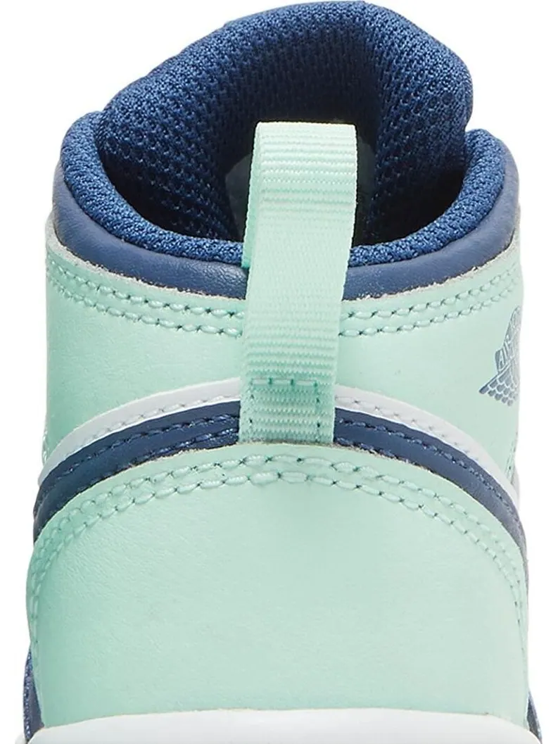 Кроссовки Air Jordan 1 Mid TD Blue Mint — изображение 7 из 8, синий
