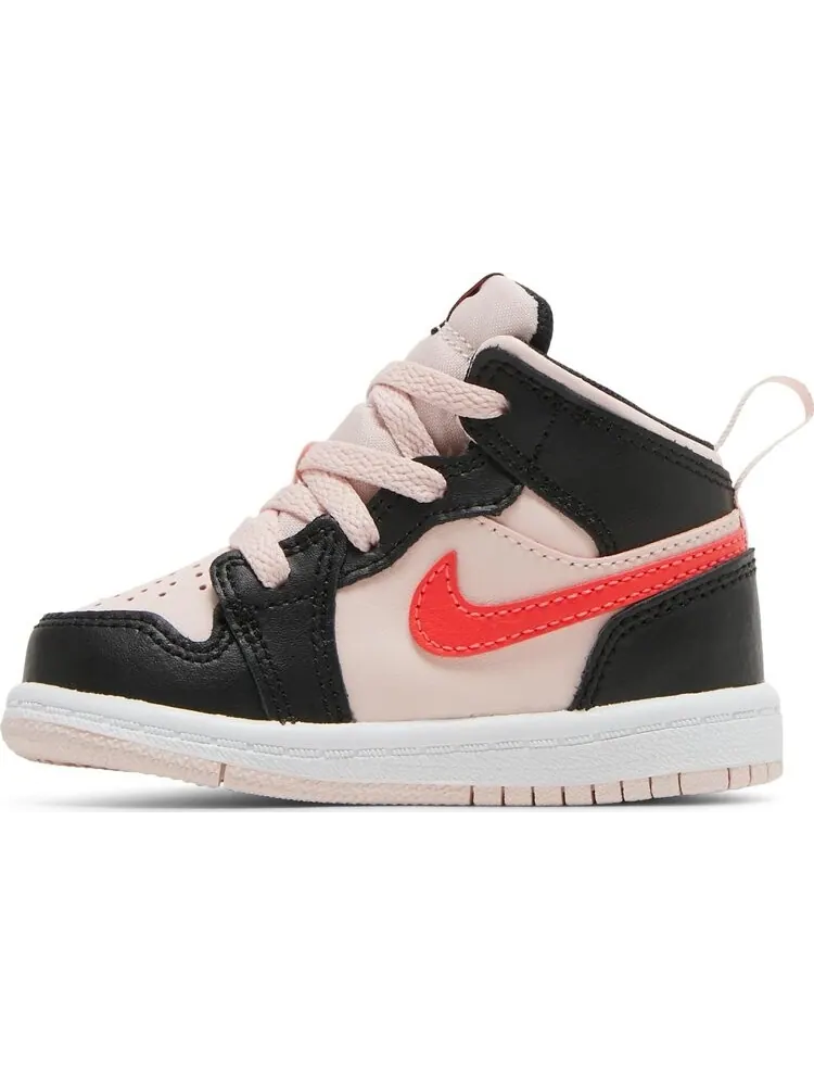 Кроссовки Air Jordan 1 Mid TD Black Pink Crimson — изображение 3 из 8, розовый