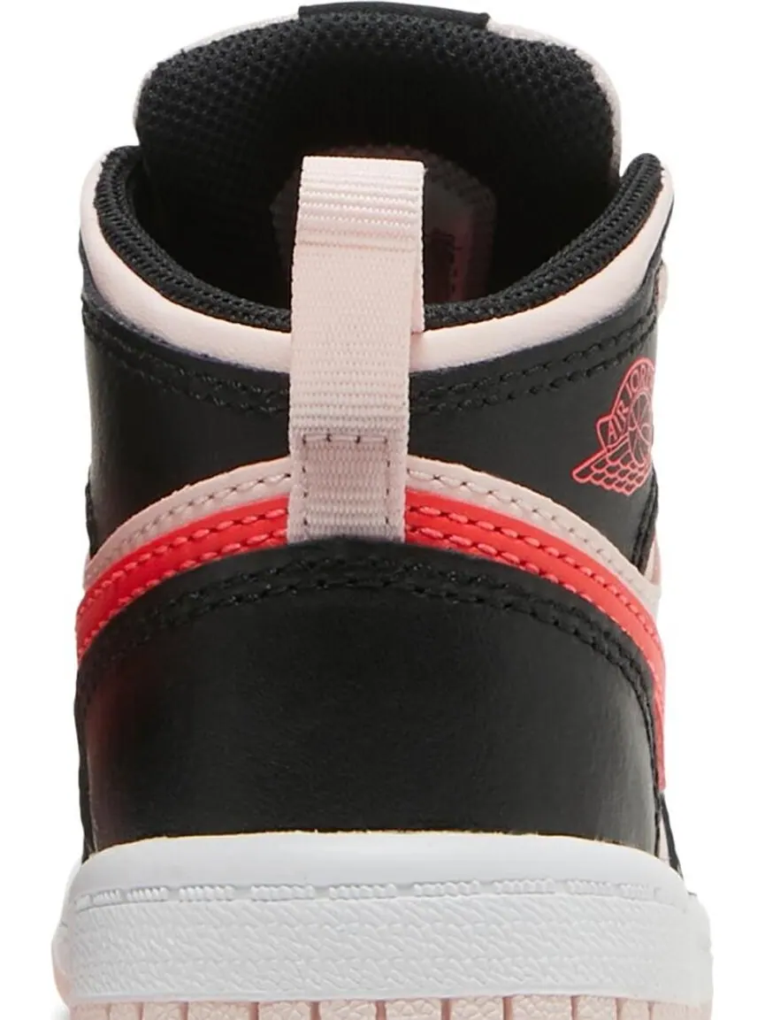 Кроссовки Air Jordan 1 Mid TD Black Pink Crimson — изображение 7 из 8, розовый