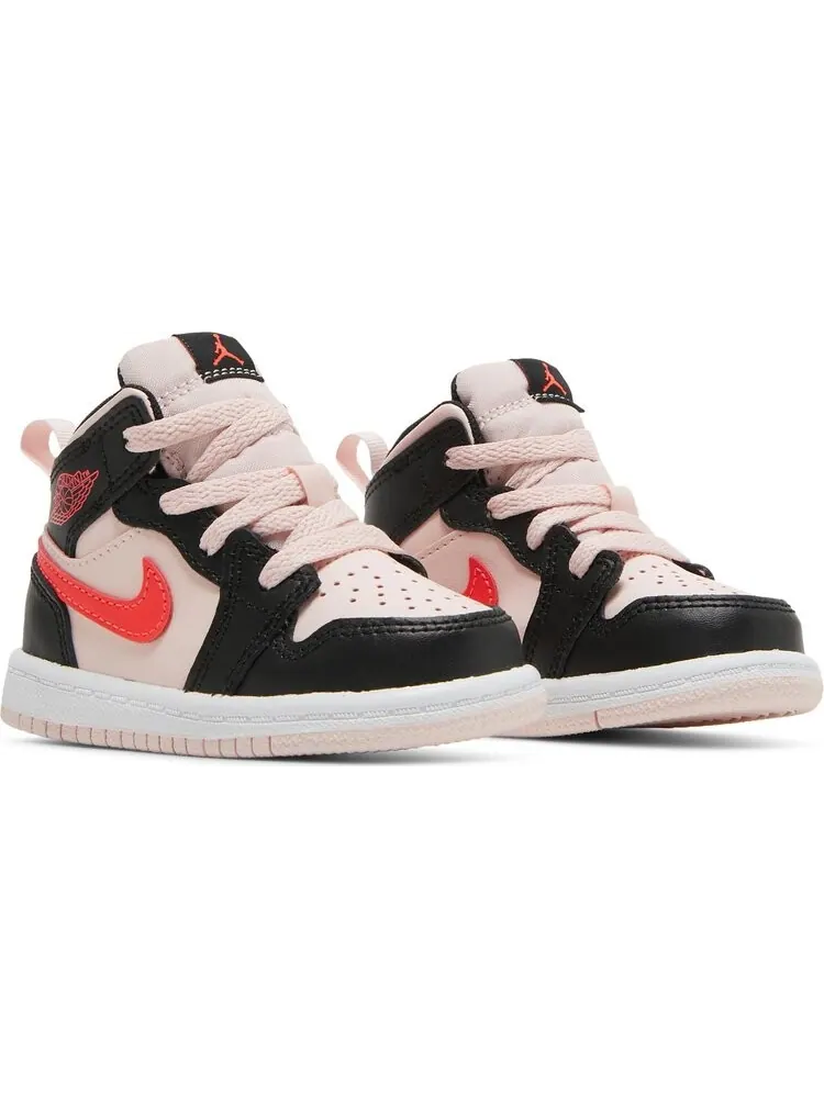 Кроссовки Air Jordan 1 Mid TD Black Pink Crimson — изображение 8 из 8, розовый