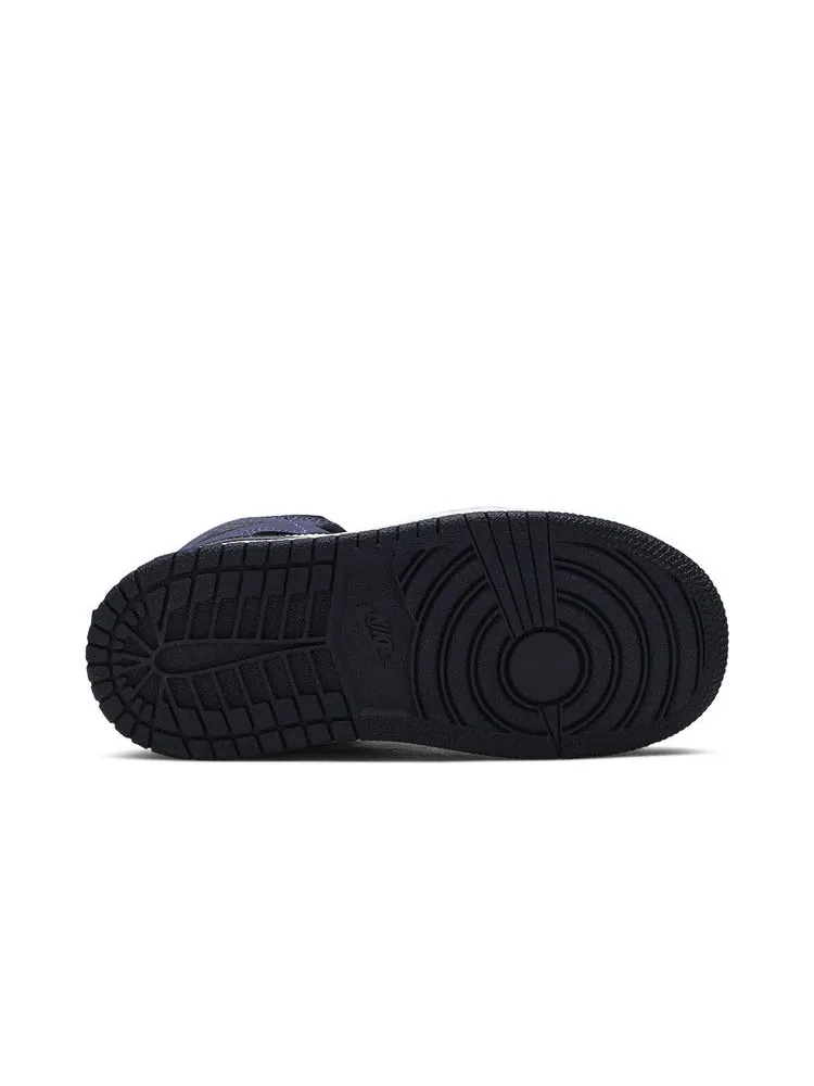 Кроссовки Air Jordan Air Jordan 1 Mid TD 'Obsidian Sanded Purple' — изображение 5 из 9, фиолетовый/белый