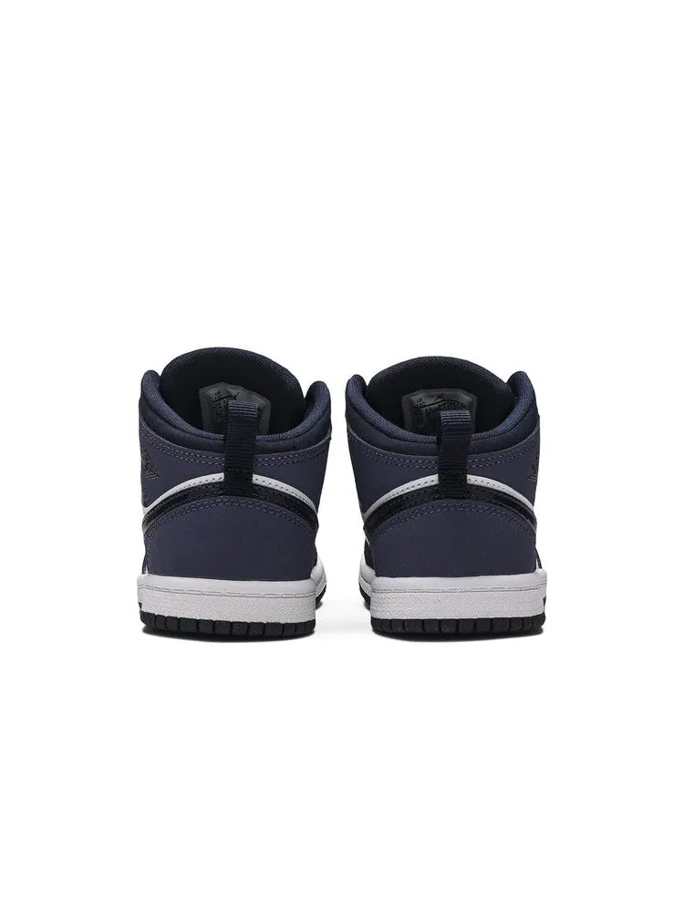 Кроссовки Air Jordan Air Jordan 1 Mid TD 'Obsidian Sanded Purple' — изображение 7 из 9, фиолетовый/белый