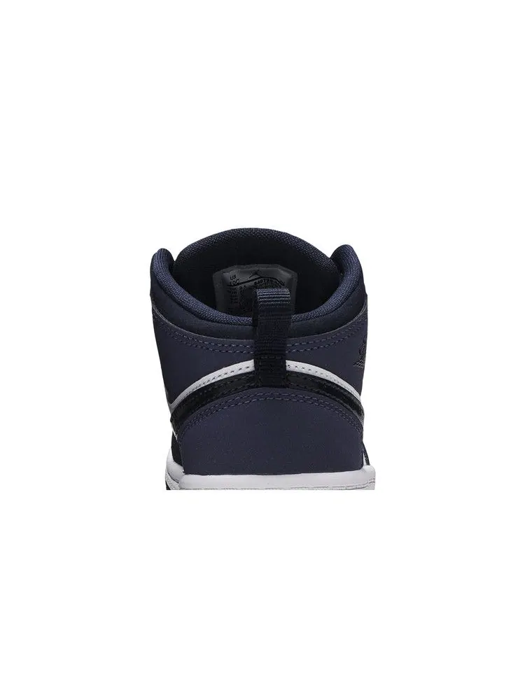 Кроссовки Air Jordan Air Jordan 1 Mid TD 'Obsidian Sanded Purple' — изображение 8 из 9, фиолетовый/белый