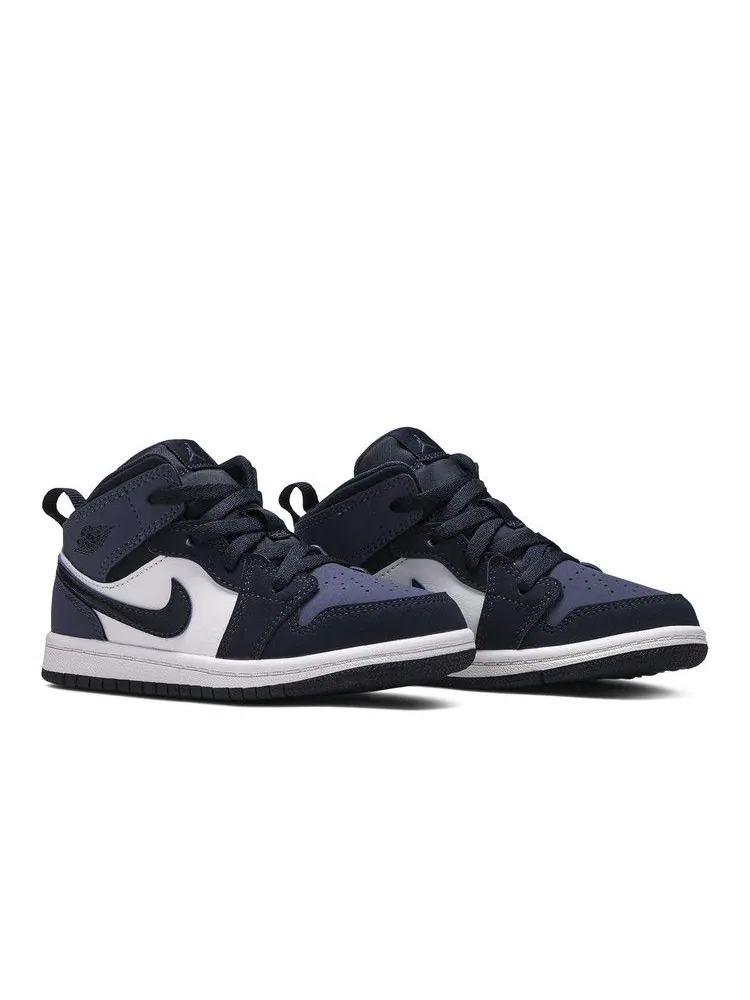 Кроссовки Air Jordan Air Jordan 1 Mid TD 'Obsidian Sanded Purple' — изображение 9 из 9, фиолетовый/белый