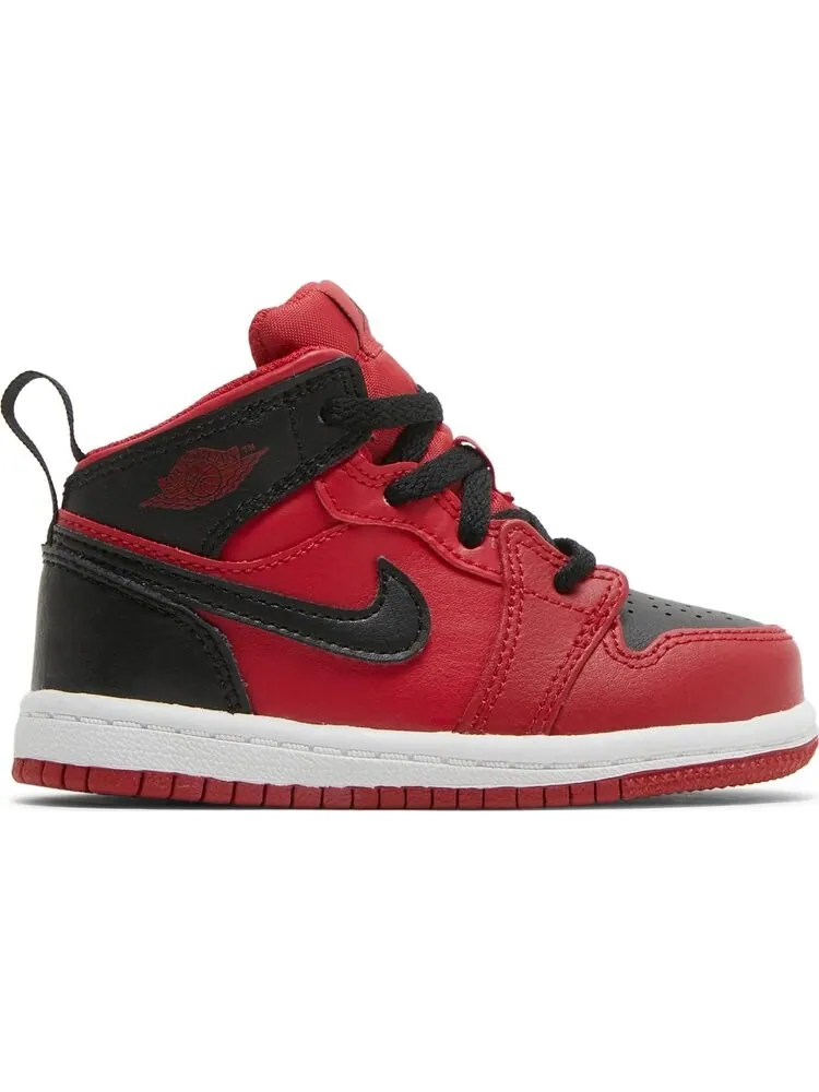 Кроссовки Air Jordan 1 Mid TD Reverse Bred — изображение 1 из 8, красный