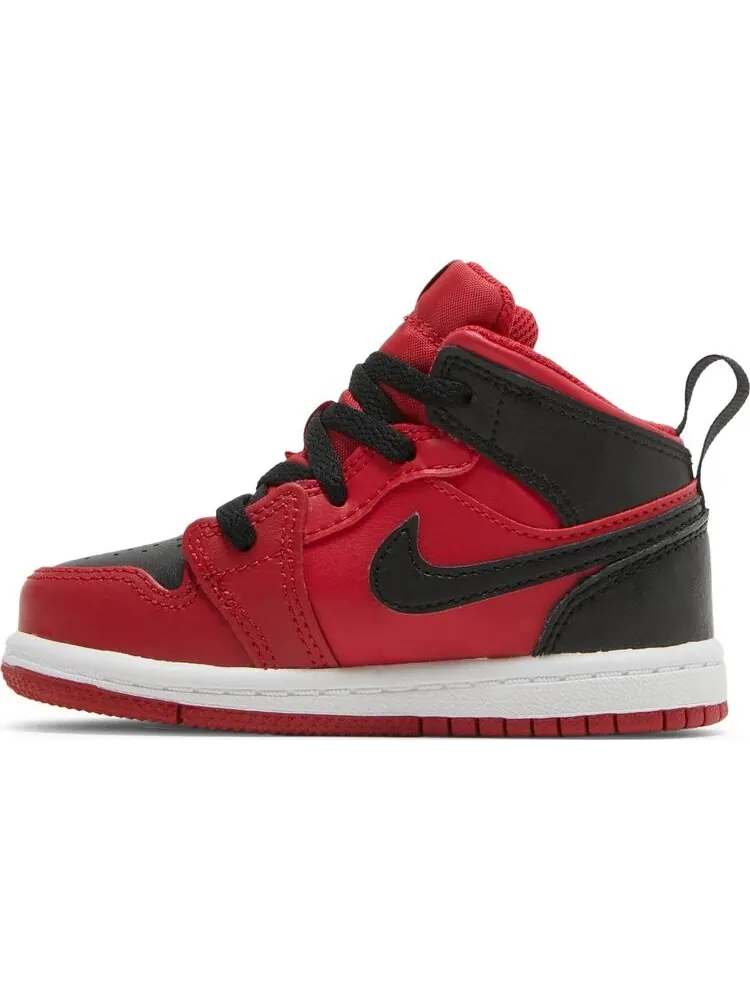 Кроссовки Air Jordan 1 Mid TD Reverse Bred — изображение 3 из 8, красный