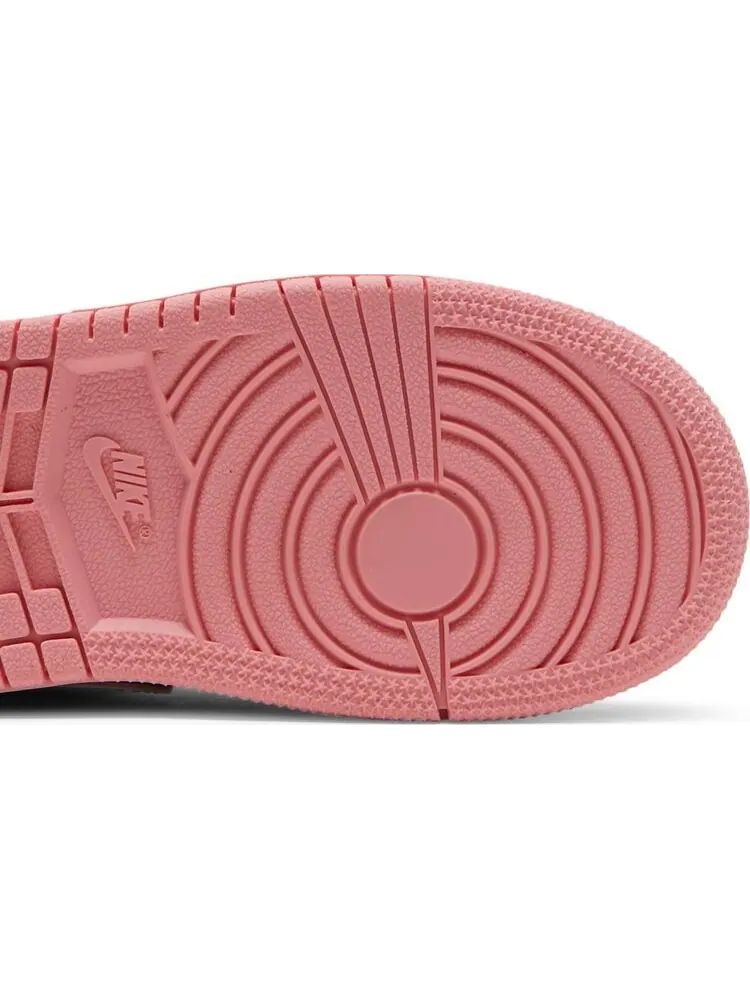 Кроссовки Air Jordan 1 Mid TD Coral Chalk — изображение 5 из 8, розовый