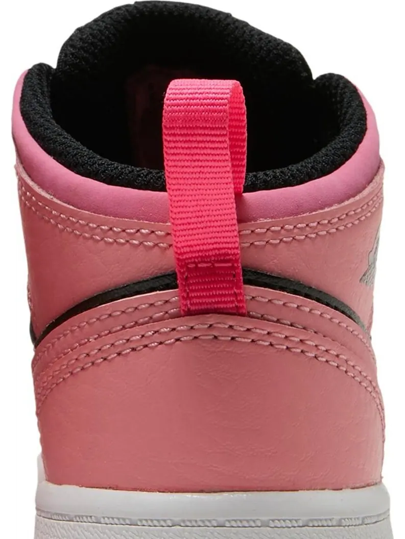 Кроссовки Air Jordan 1 Mid TD Coral Chalk — изображение 7 из 8, розовый