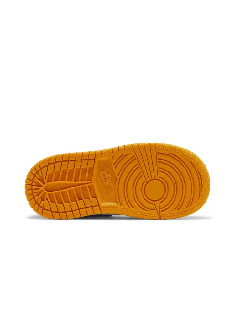 Кроссовки Air Jordan Air Jordan 1 Mid TD 'Reverse Yellow Toe' — изображение 5 из 9, белый/черный