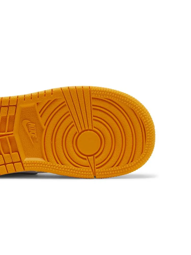 Кроссовки Air Jordan Air Jordan 1 Mid TD 'Reverse Yellow Toe' — изображение 6 из 9, белый/черный