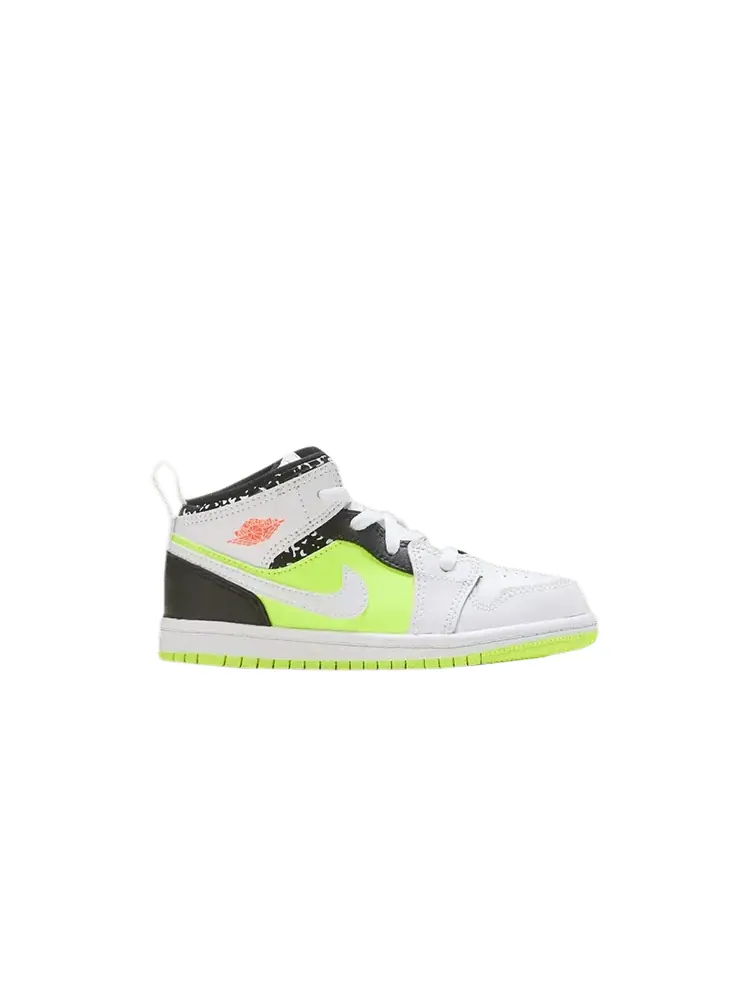 Кроссовки Air Jordan Air Jordan 1 Mid TD 'Notebook' — изображение 1 из 1, белый/черный