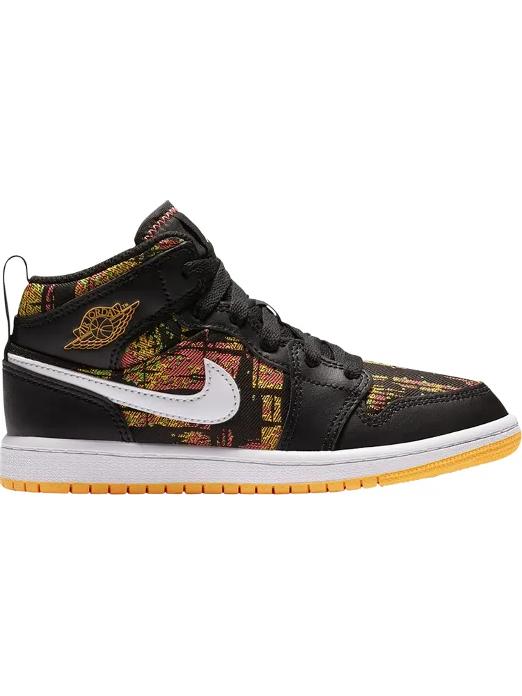 Кроссовки Air Jordan 1 Mid PS Black Laser Orange — изображение 1 из 1, черный