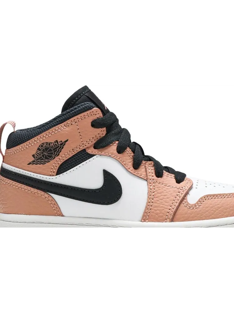 Кроссовки Air Jordan 1 Mid PS Pink Quartz — изображение 2 из 8, розовый