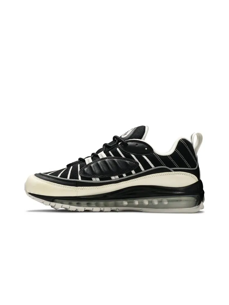 Кроссовки Nike Air Max 98 'White Black' — изображение 3 из 4, черный